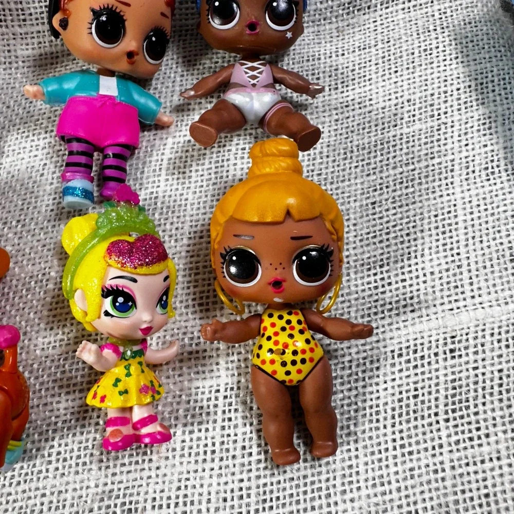 LOL‎ Surprise Doll Lot of 14 Figures Glitter Reeses Pet Dog and Accessories